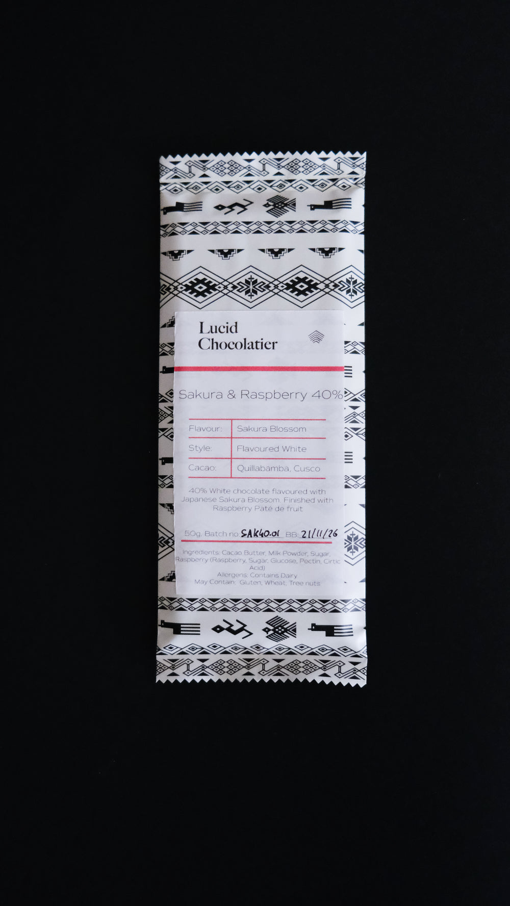 40% Sakura Blossom & Raspberry White Chocolate